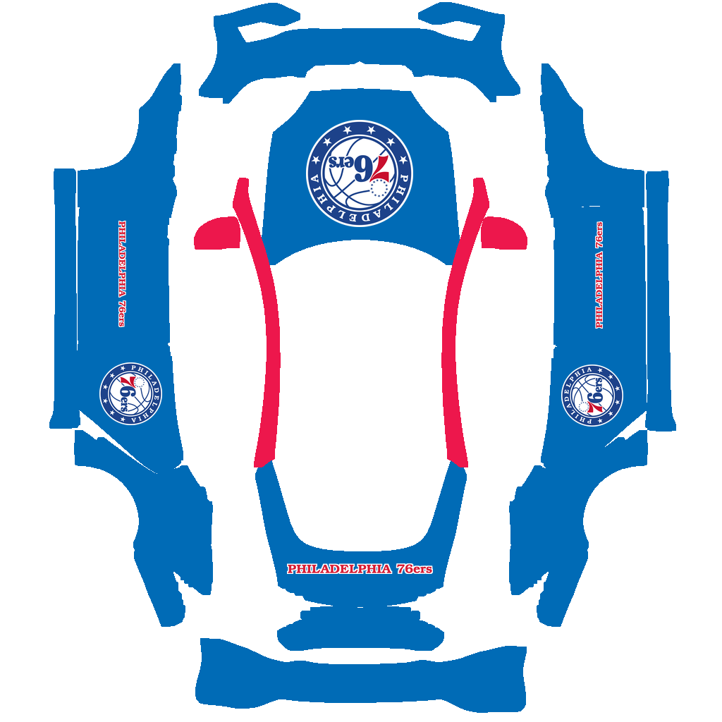 Philadelphia 76ers Paint Shop wrap