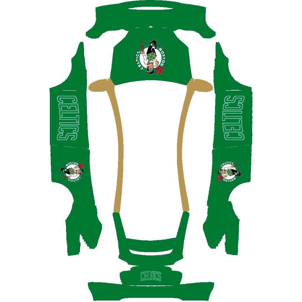 Boston Celtics Paint Shop wrap