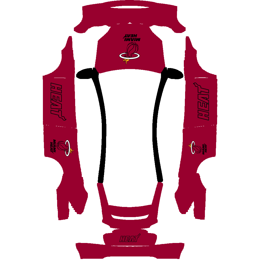 Miami Heat Paint Shop wrap