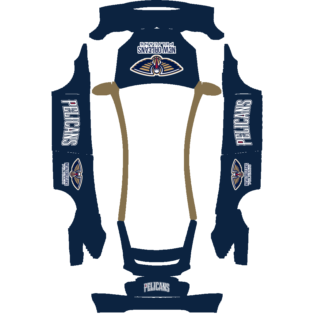 New Orleans Pelicans Paint Shop wrap