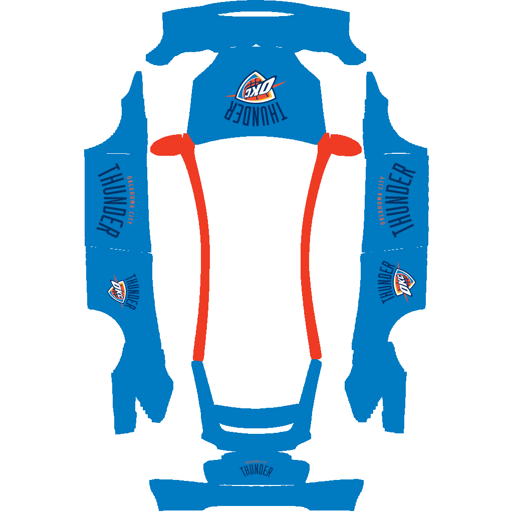 Oklahoma City Thunder Paint Shop wrap