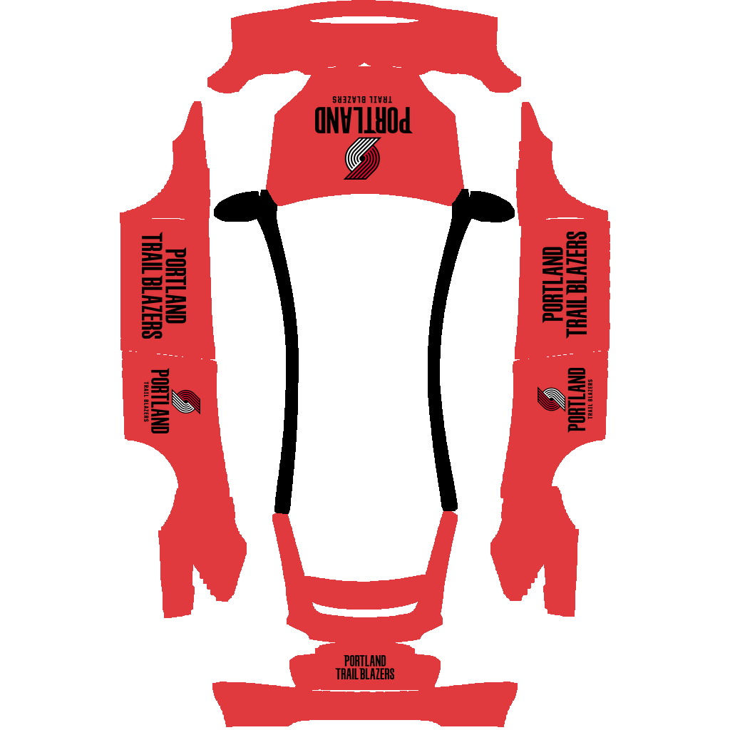 Portland Trail Blazers Paint Shop wrap
