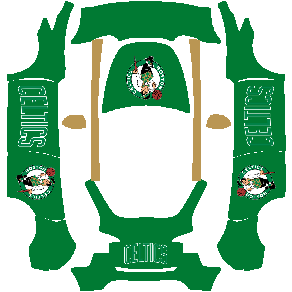 Boston Celtics Paint Shop wrap