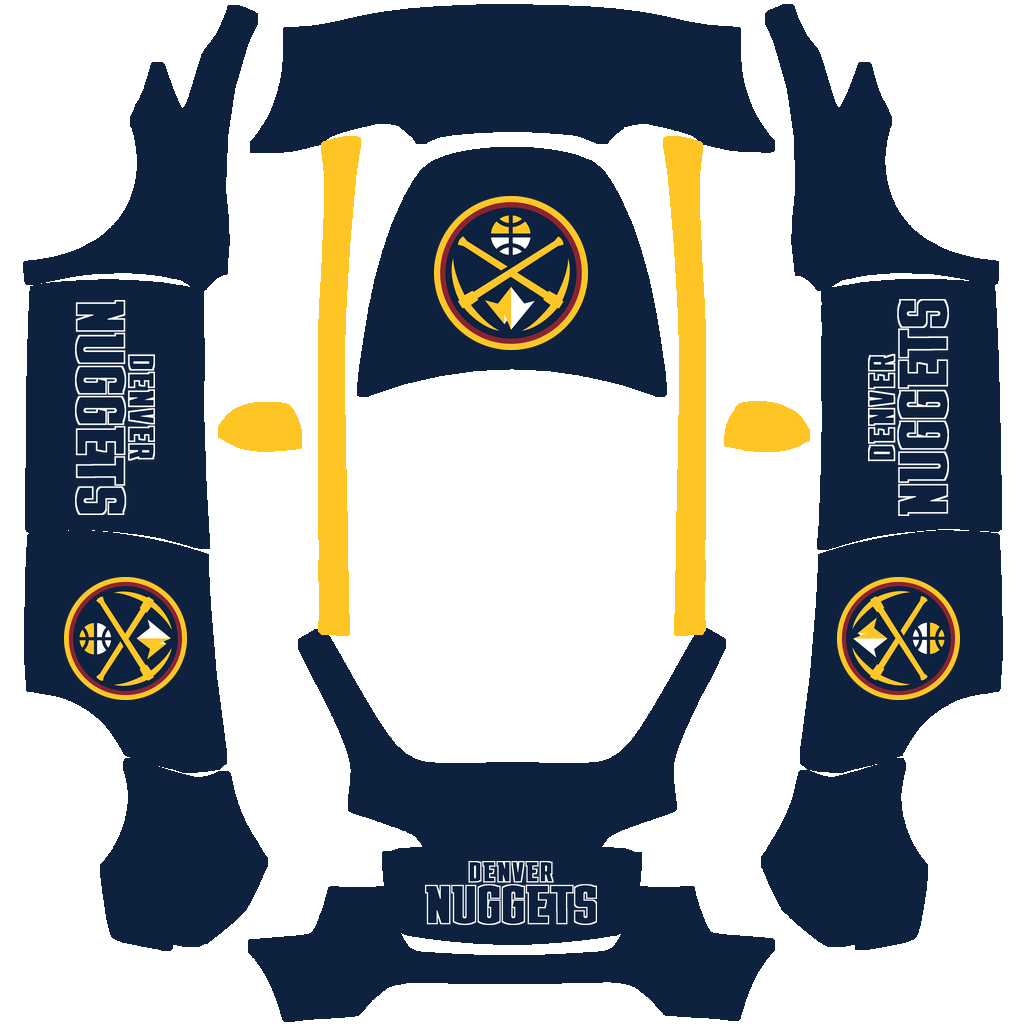 Denver Nuggets Paint Shop wrap