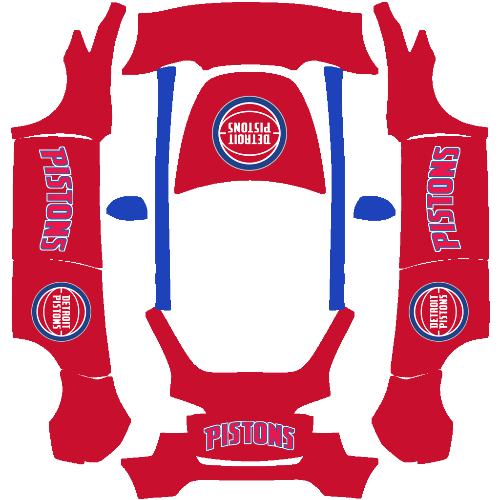 Detroit Pistons Paint Shop wrap
