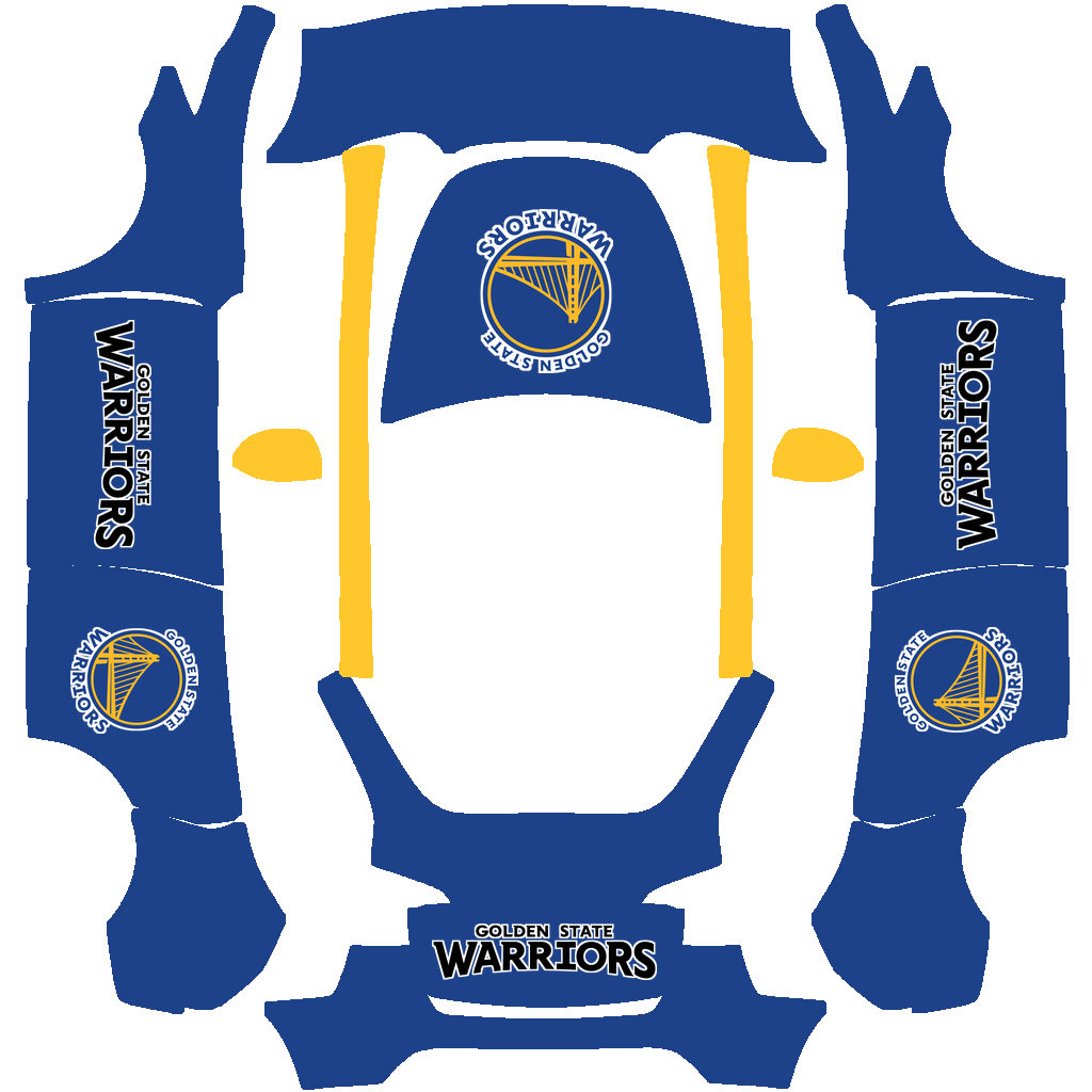 Golden State Warriors Paint Shop wrap