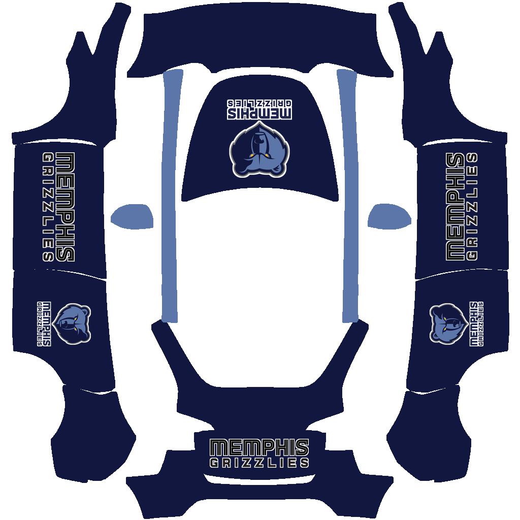 Memphis Grizzlies Paint Shop wrap