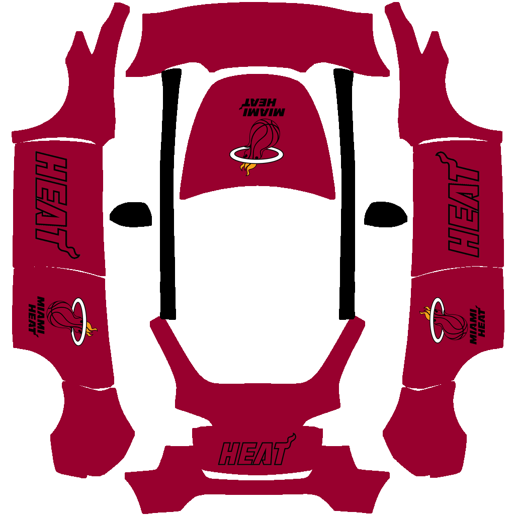Miami Heat Paint Shop wrap