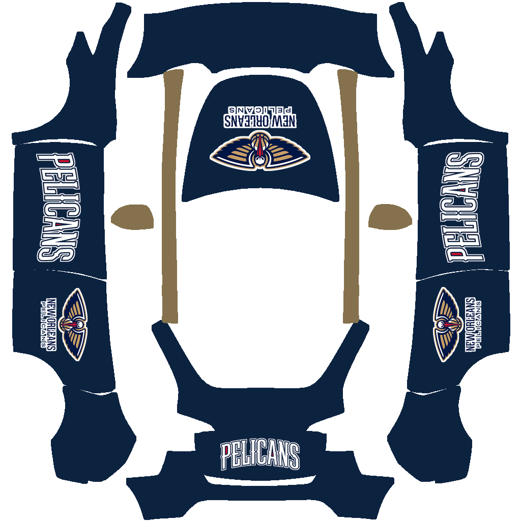 New Orleans Pelicans Paint Shop wrap