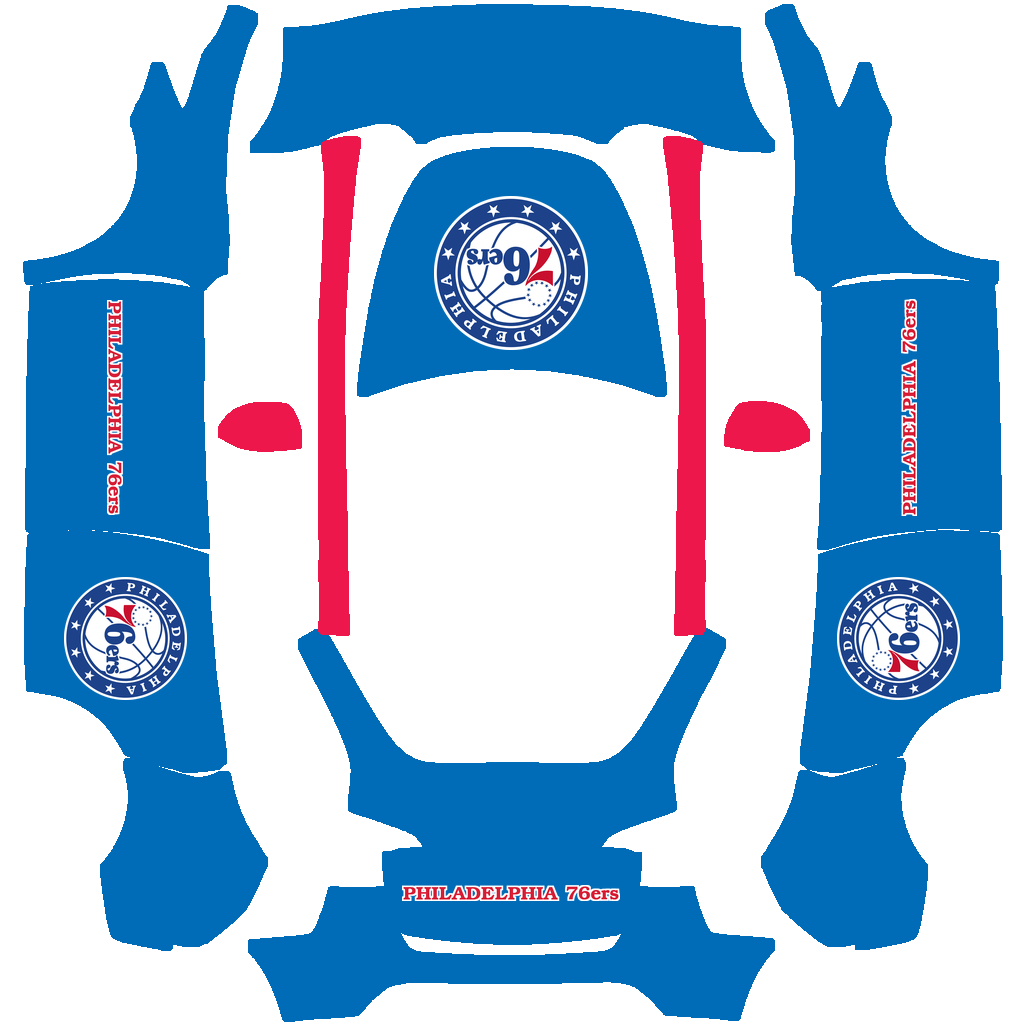Philadelphia 76ers Paint Shop wrap
