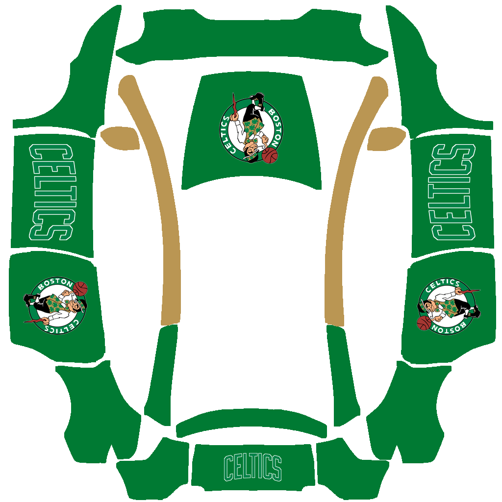 Boston Celtics Paint Shop wrap