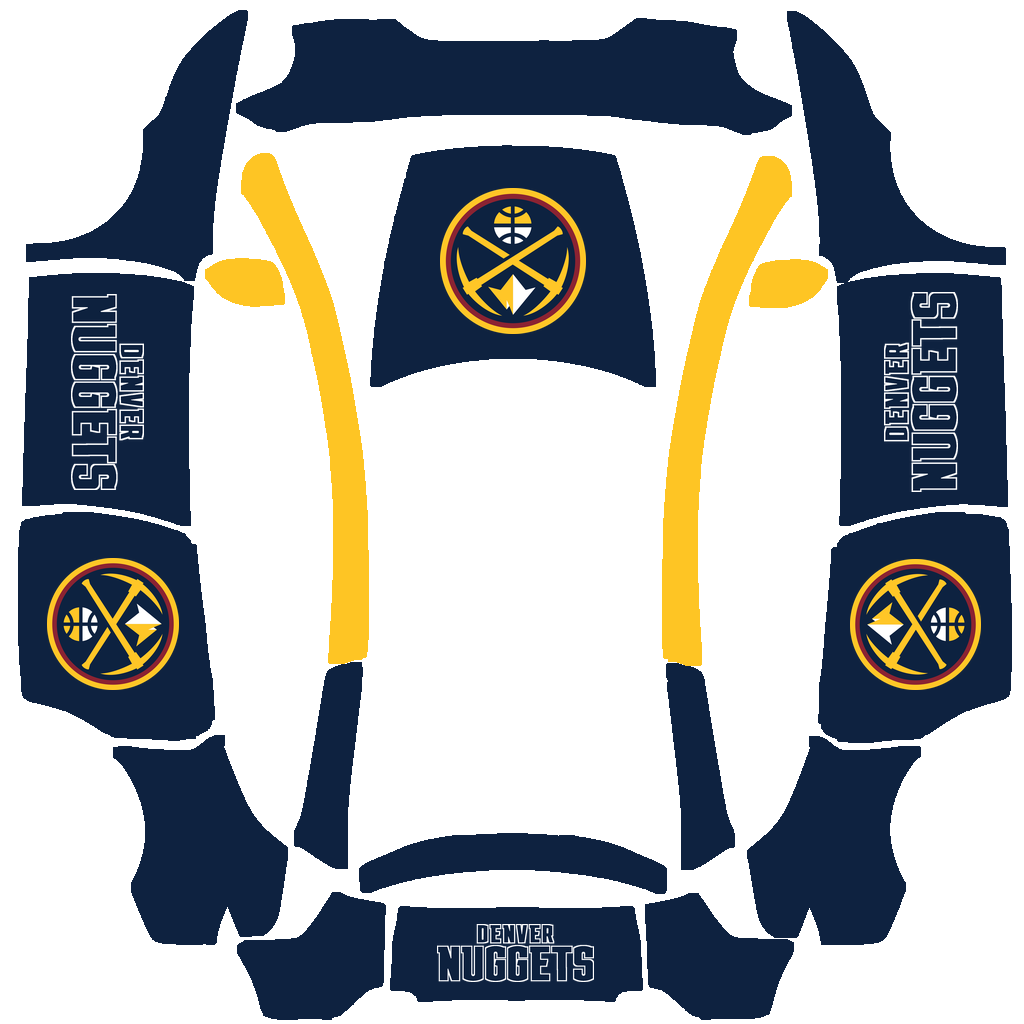 Denver Nuggets Paint Shop wrap