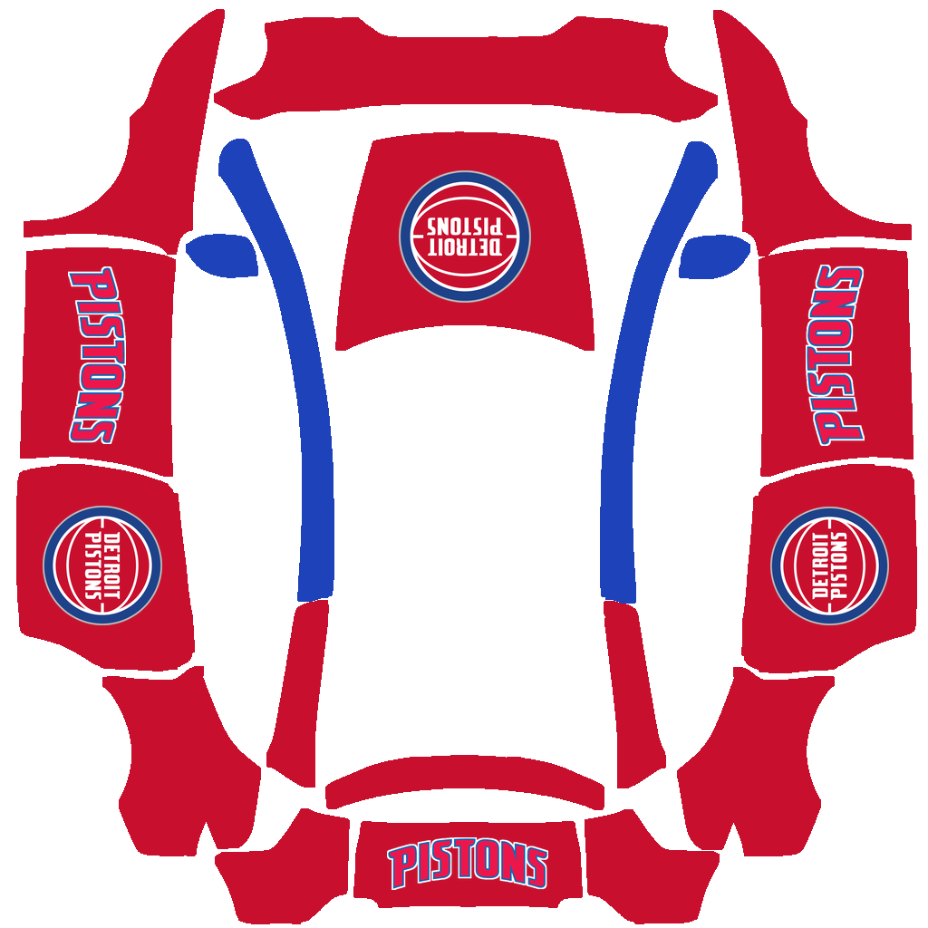Detroit Pistons Paint Shop wrap