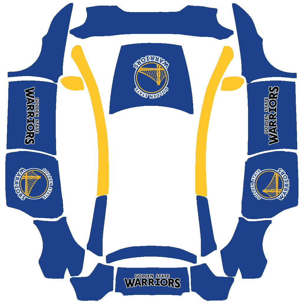 Golden State Warriors Paint Shop wrap