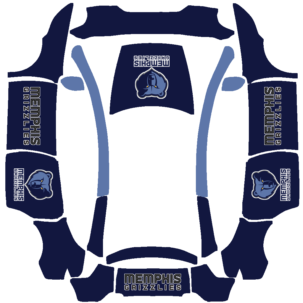 Memphis Grizzlies Paint Shop wrap