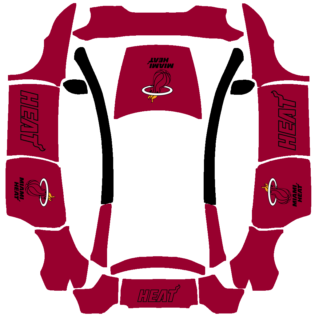 Miami Heat Paint Shop wrap