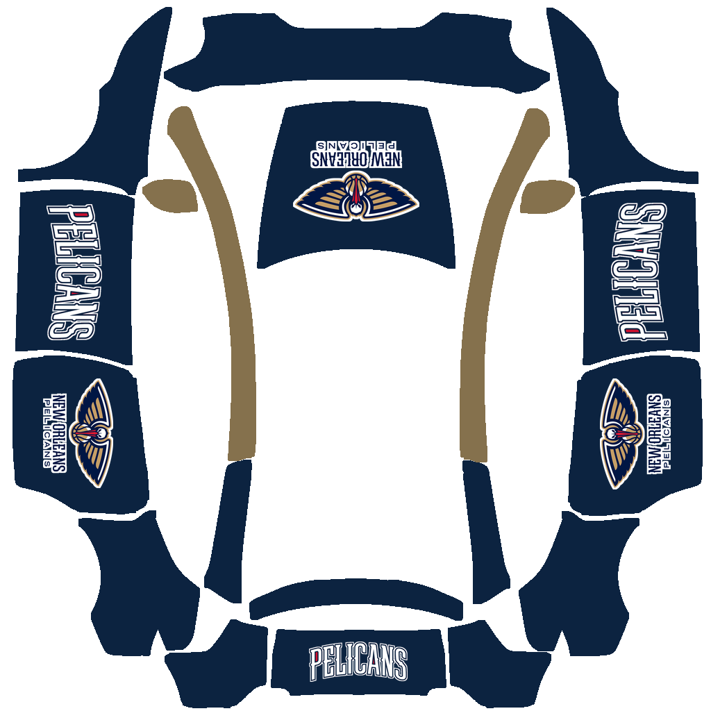 New Orleans Pelicans Paint Shop wrap