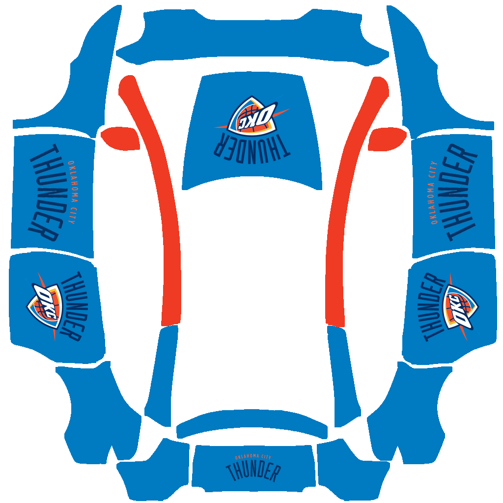Oklahoma City Thunder Paint Shop wrap