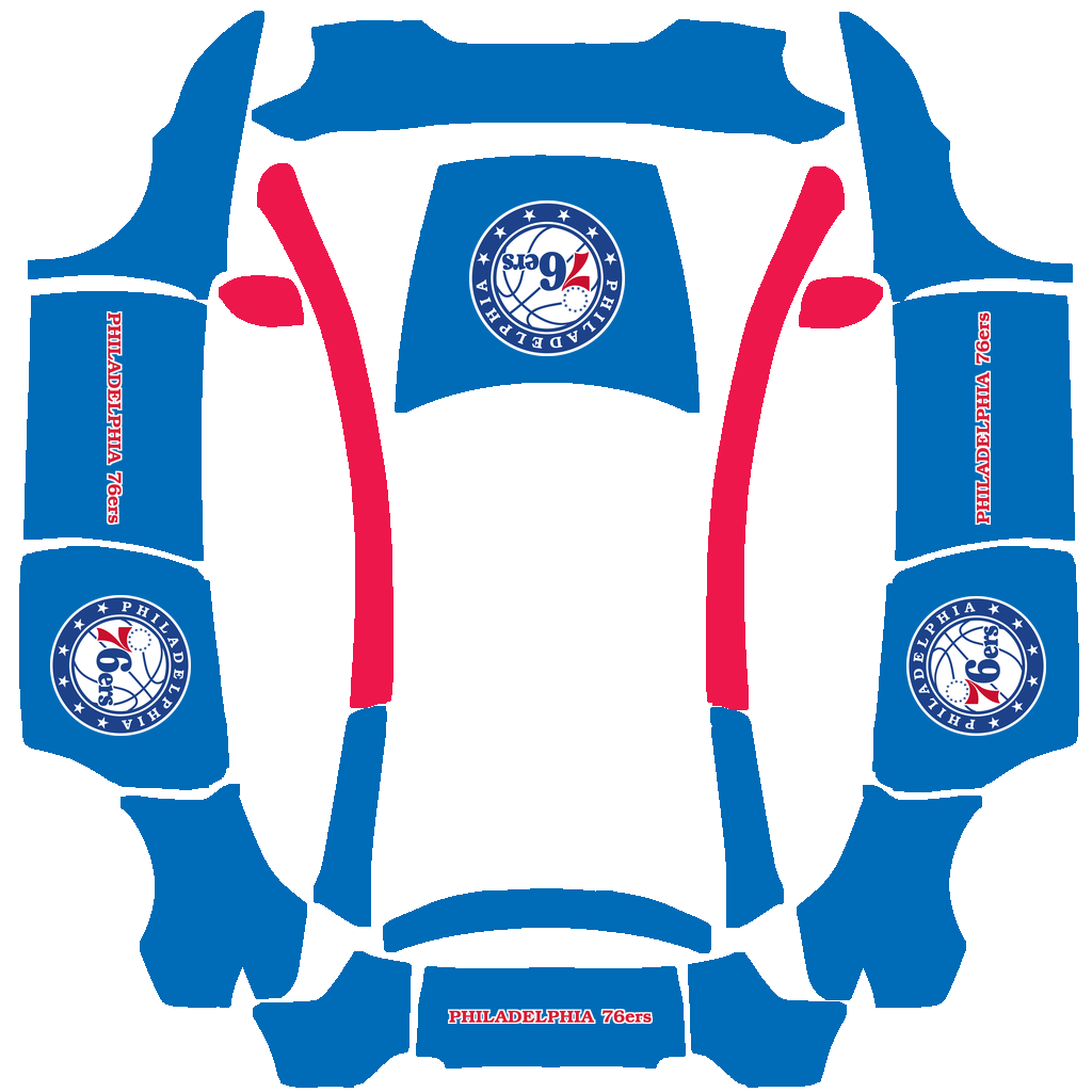 Philadelphia 76ers Paint Shop wrap