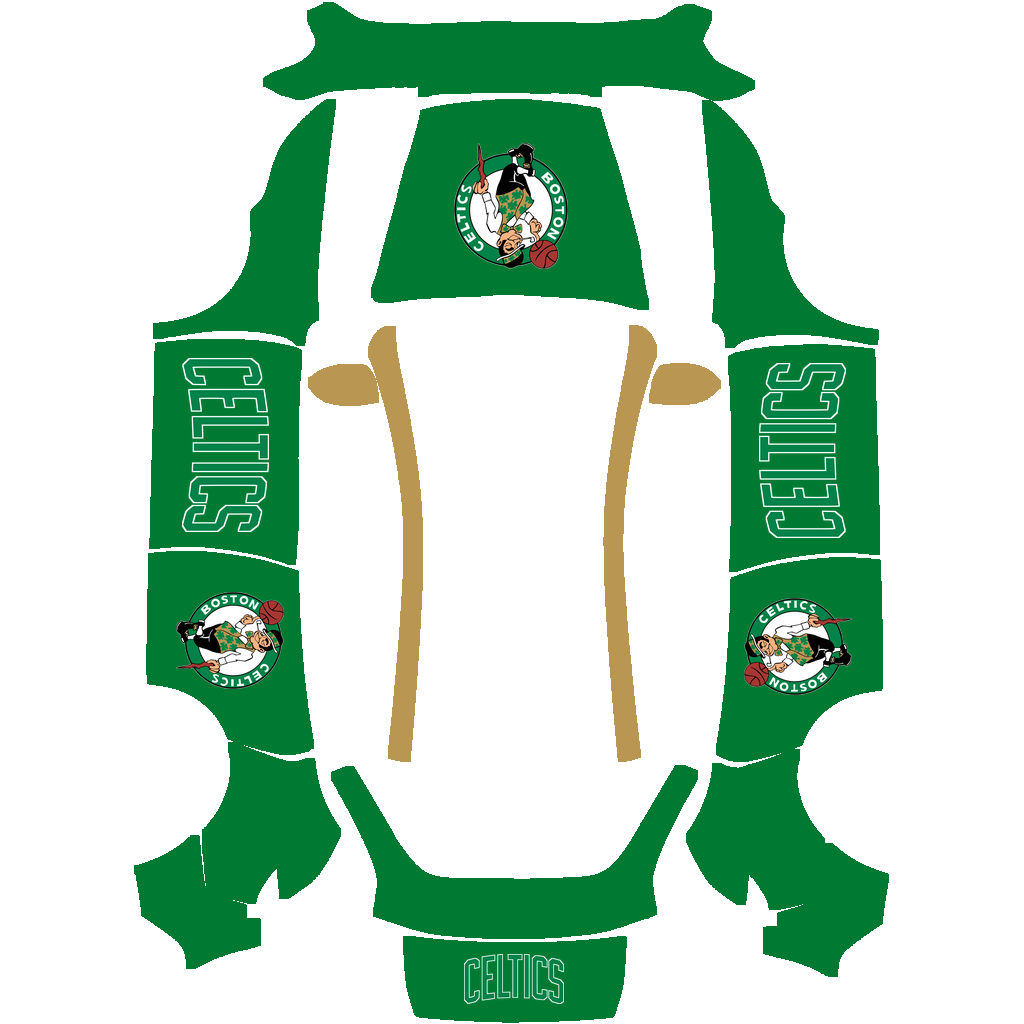 Boston Celtics Paint Shop wrap