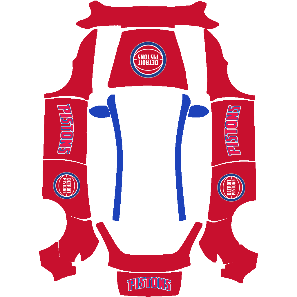 Detroit Pistons Paint Shop wrap