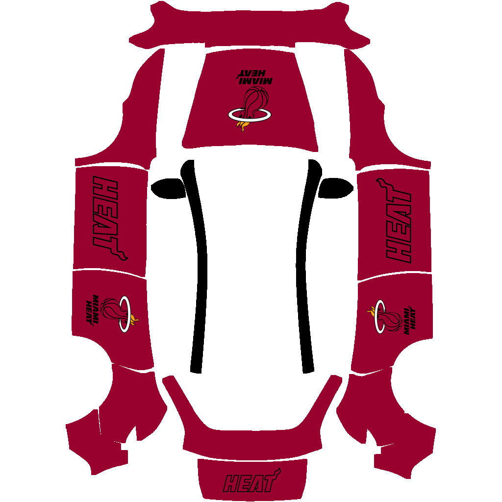 Miami Heat Paint Shop wrap