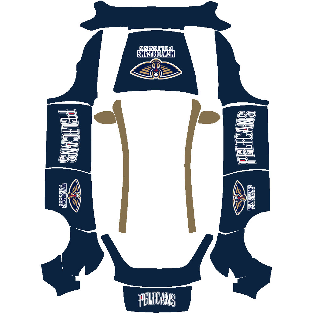 New Orleans Pelicans Paint Shop wrap