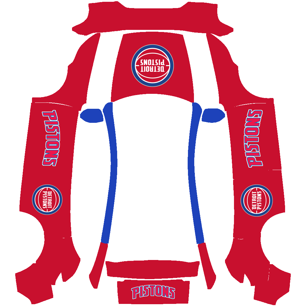 Detroit Pistons Paint Shop wrap