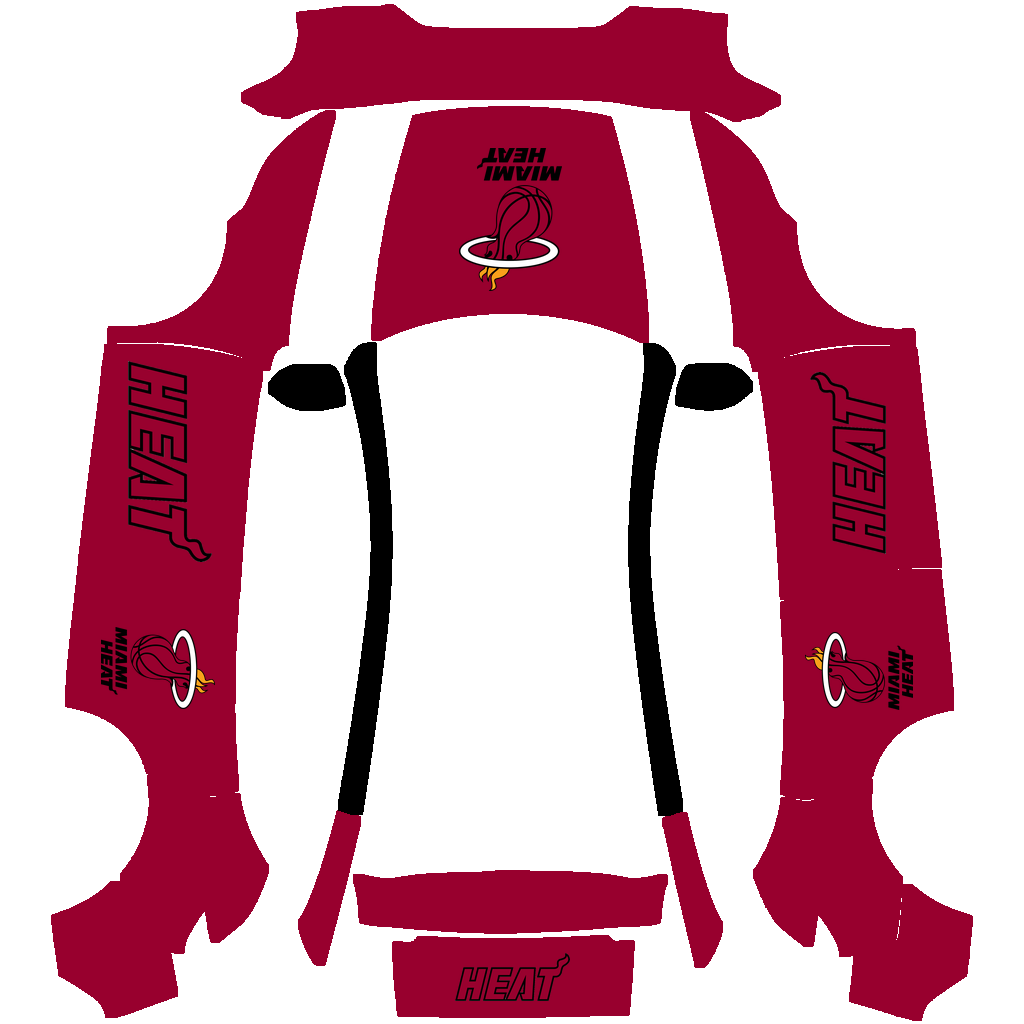 Miami Heat Paint Shop wrap