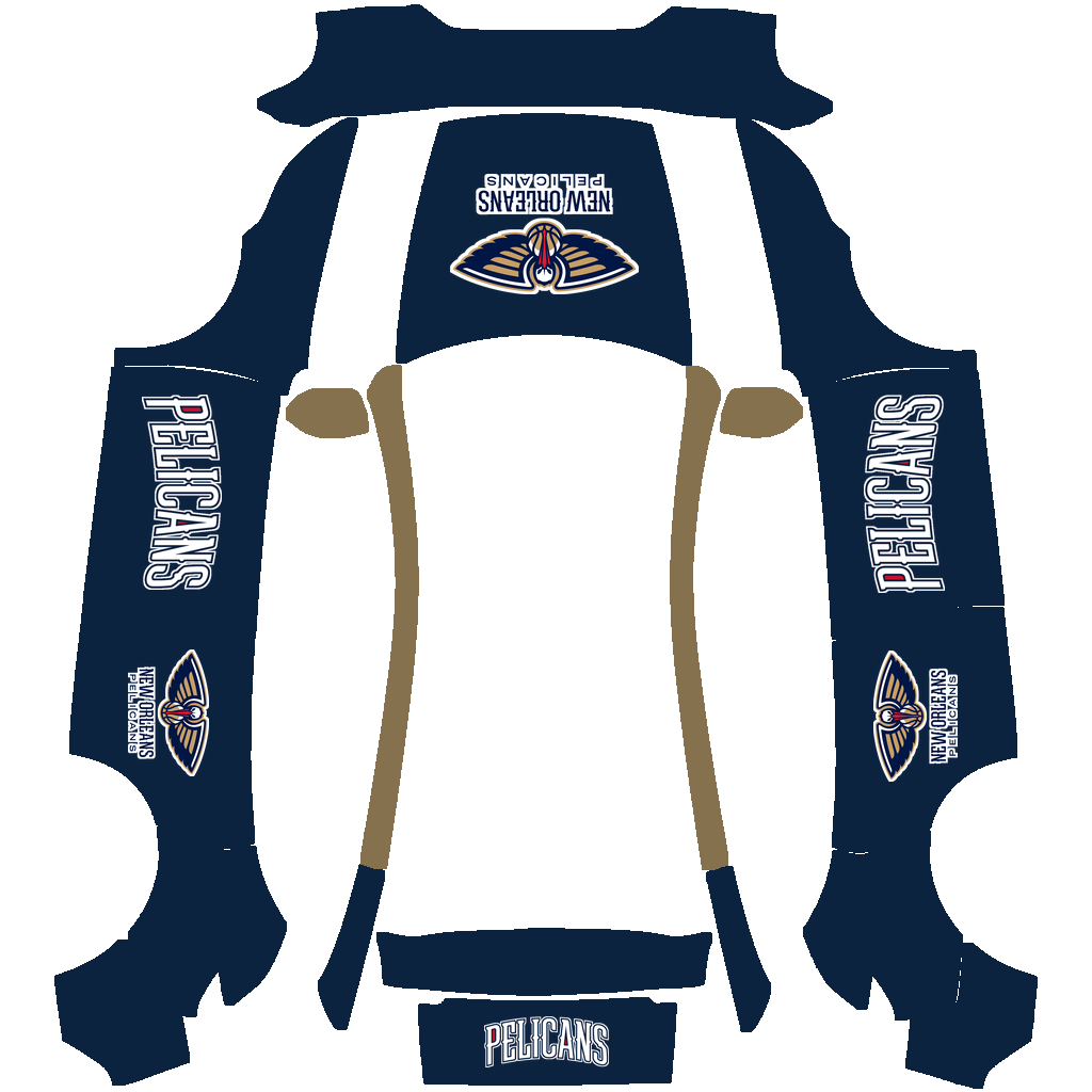 New Orleans Pelicans Paint Shop wrap