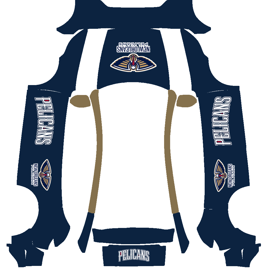 New Orleans Pelicans Paint Shop wrap