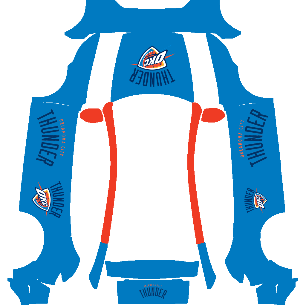 Oklahoma City Thunder Paint Shop wrap