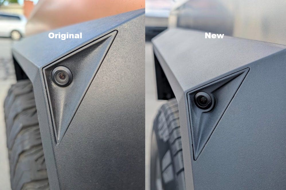 new cybertruck side repeater camera