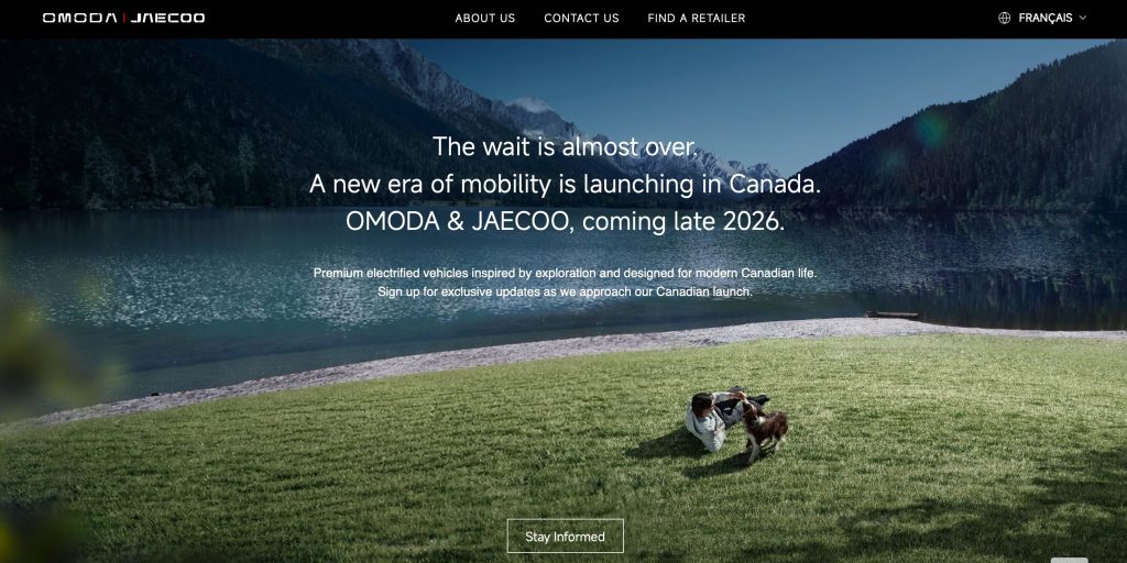 omoda jaecoo canada website