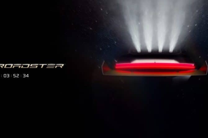 roadster countdown to launch