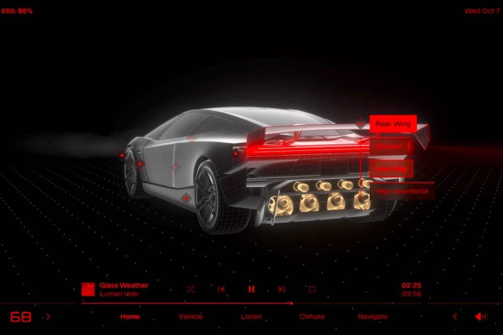 New Tesla Roadster Interface source Tesla on X