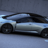 Toyota Corolla Concept in a studio three-quarter front view