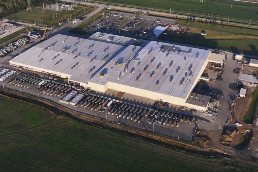 Aerial view of the Colossus data centre