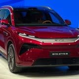 BYD Atto 8 at the Paris Motor Show