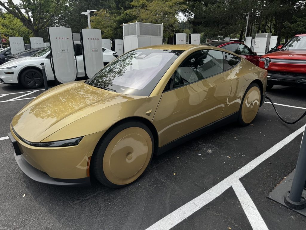 cybercab at supercharger