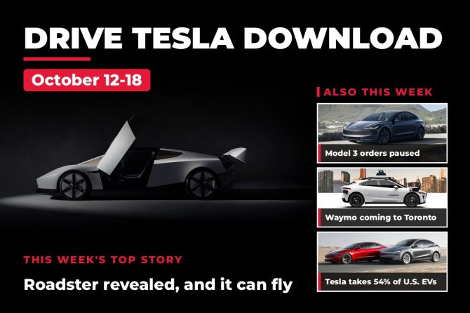 Drive Tesla Download October 12-18 weekly roundup card