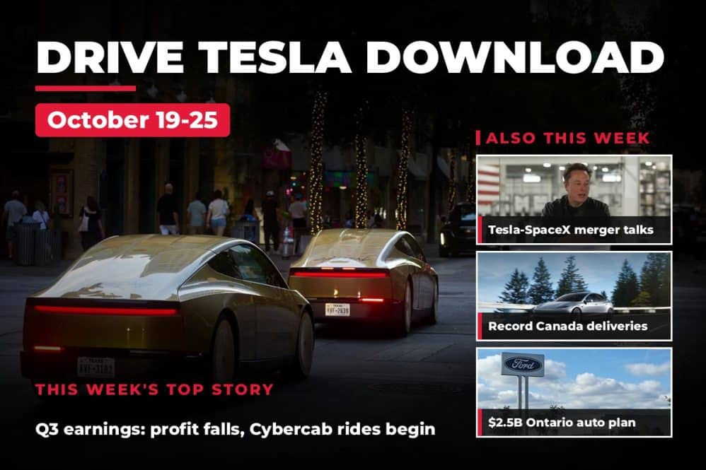Drive Tesla Download: Top Stories for October 19-25