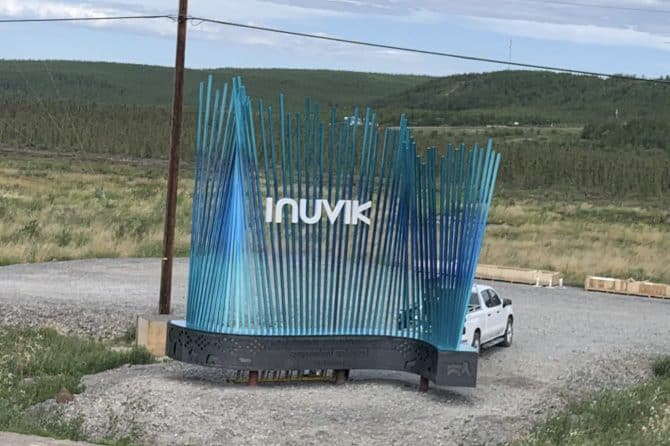 inuvik welcome sign