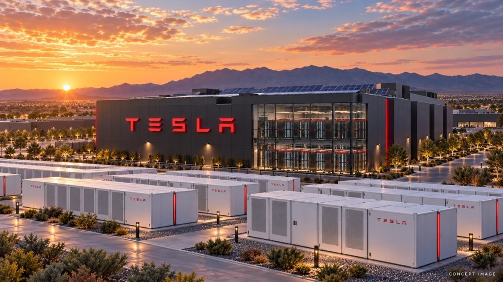tesla cybercenter concept