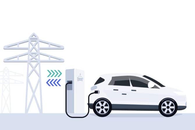 vehicle-to-grid v2g illustration